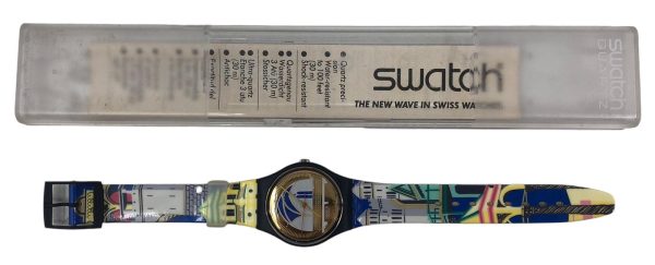 Orologio da Polso Swatch Backstage GN120 1992 + Custodia  - ANC3358