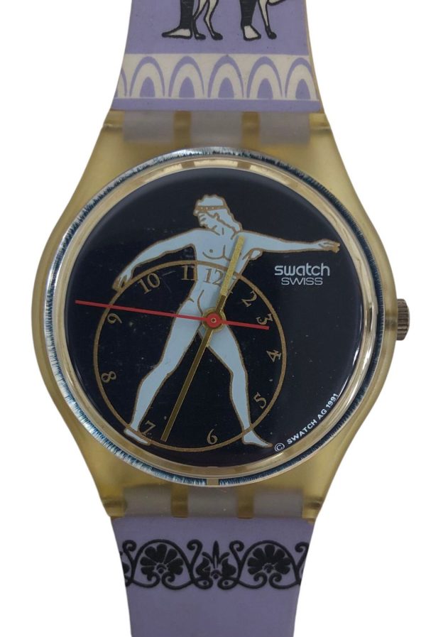 Orologio da Polso Swatch Gents Discobolus GK141 1992 + Custodia - ANC3344 - immagine 2