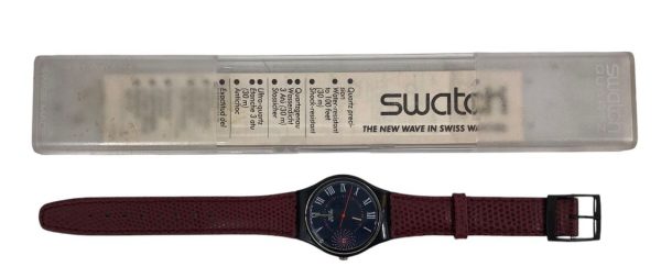 Orologio da Polso Swatch Barajas GB416 1992 + Custodia - ANC3343