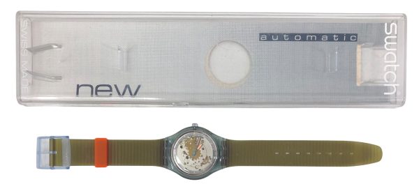 Orologio da Polso Swatch Automatic Blue Matic SAN100 1991 + Custodia  - ANC3375