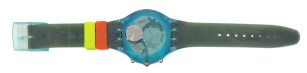 Orologio da Polso Swatch AquaChrono Big Blue SBN101 1994 + Custodia  - ANC3389 - immagine 3