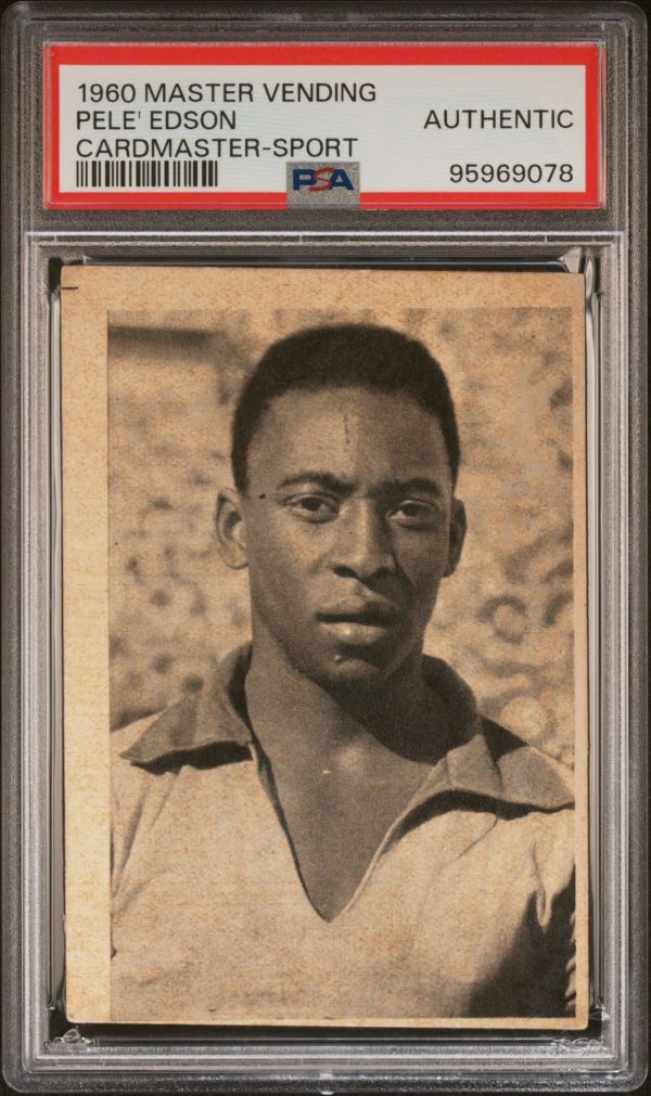 Figurina Calciatori Panini Pelè Master Vending 1960 Autenticata PSA  - AUC8010