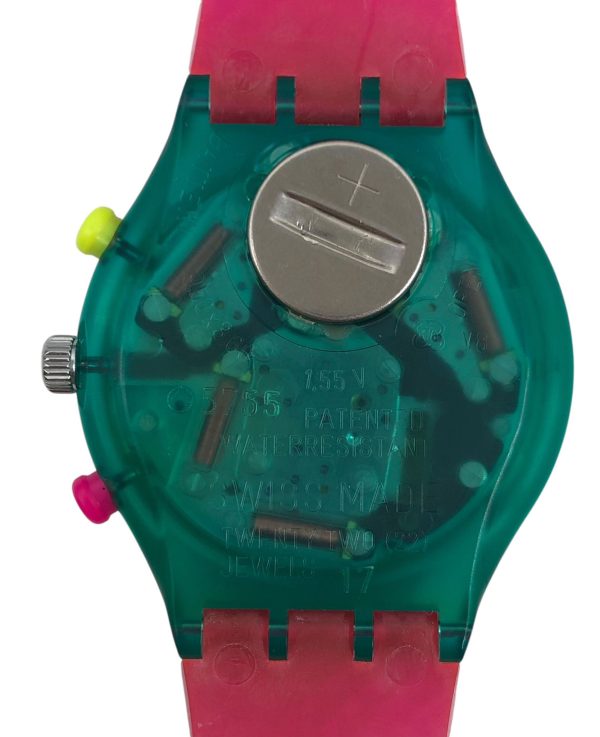 Orologio da Polso Swatch Chrono Flash Arrow Flash Arrow SCL100 1991 + Custodia  - ANC3391 - immagine 4