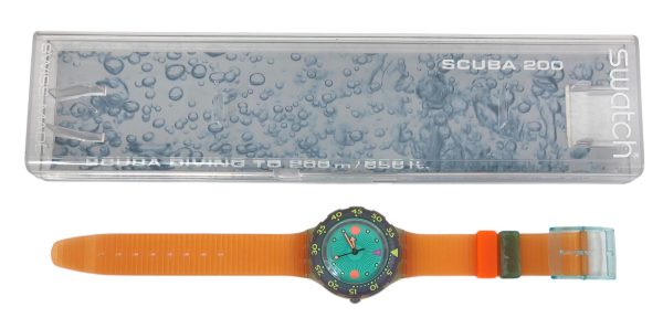 Orologio da Polso Swatch Scuba Medusa SDK102 1991  + Custodia  - ANC3394