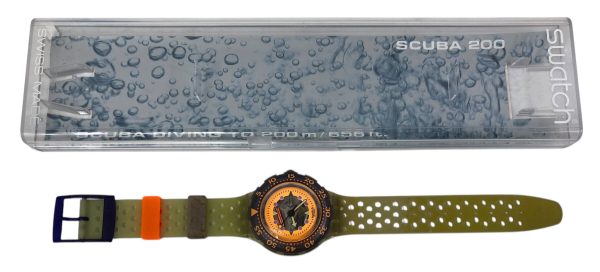 Orologio da Polso Swatch Scuba Hippocampus SDK103 1991 + Custodia  - ANC3399