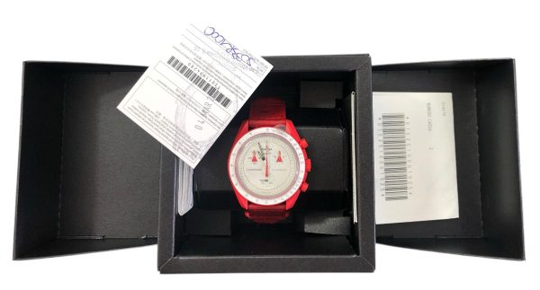 Orologio da Polso Moonswatch Omega x Swatch Mission to Mars Pelle di Struzzo - ANC3452 - immagine 2