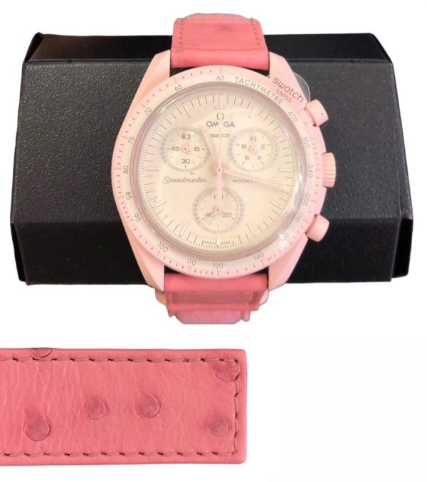 Orologio da Polso Moonswatch Omega x Swatch Mission to Venus Pelle di Struzzo - ANC3455 - immagine 3