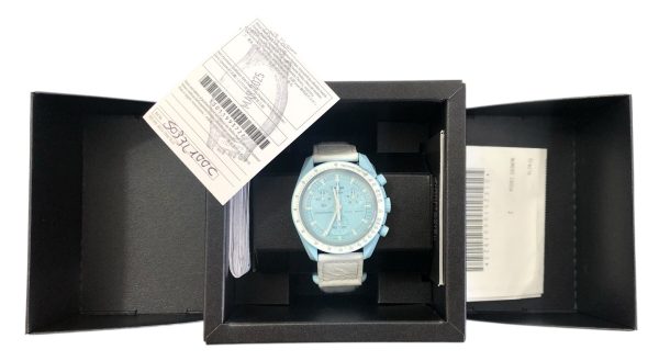 Orologio da Polso Moonswatch Omega x Swatch Mission to Uranus Pelle di Struzzo - ANC3457 - immagine 2