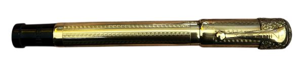 Penna Stilografica Zenith con Pennino Retrattile Placcata Oro 18kt   - AUC8080