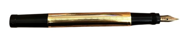 Penna Stilografica Ideal con Pennino Retrattile Placcata Oro 18kt   - AUC8081 - immagine 3