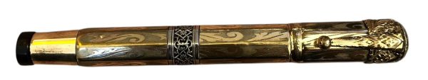 Penna Stilografica Zenith con Pennino Retrattile Placcata Oro 18kt   - AUC8082