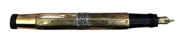 Penna Stilografica Zenith con Pennino Retrattile Placcata Oro 18kt   - AUC8082 - immagine 3