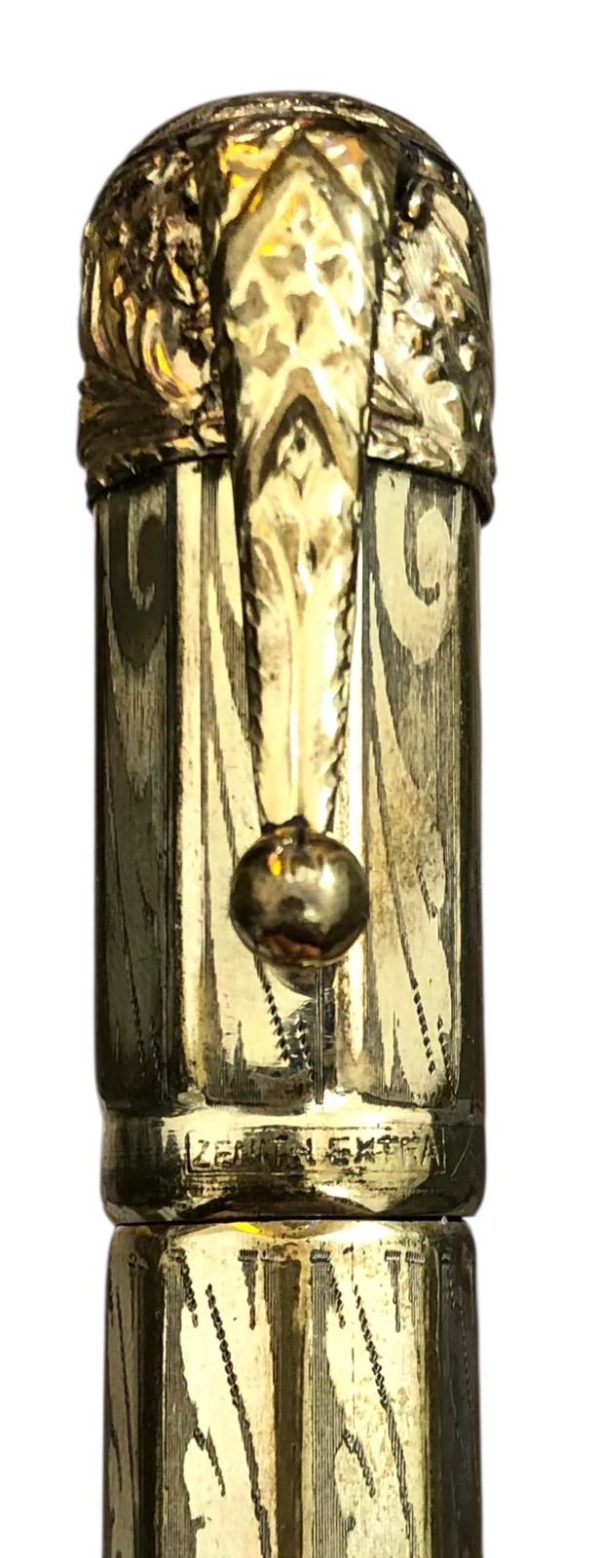 Penna Stilografica Zenith con Pennino Retrattile Placcata Oro 18kt   - AUC8082 - immagine 2