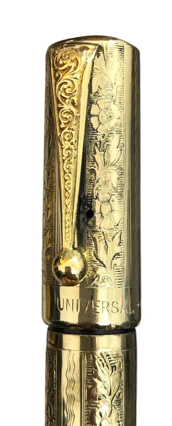 Penna Stilografica Universal con Pennino Retrattile Placcata Oro 18kt   - AUC8083 - immagine 2