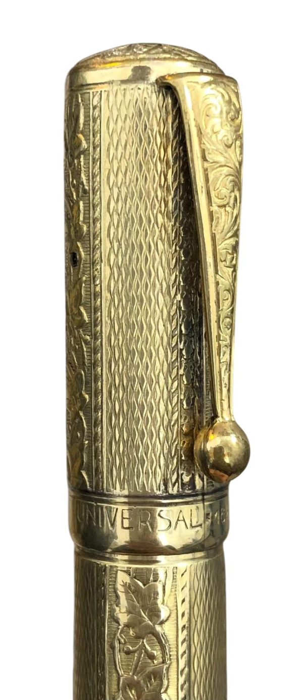 Penna Stilografica Universal con Pennino Retrattile Placcata Oro 18kt   - AUC8085 - immagine 2
