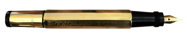 Penna Stilografica Omega con Pennino Retrattile Placcata Oro 18kt  - AUC8086 - immagine 3
