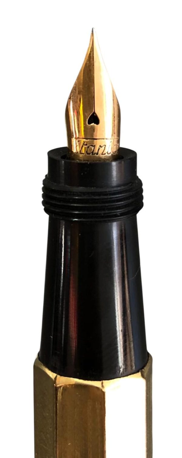 Penna Stilografica Omega con Pennino Retrattile Placcata Oro 18kt  - AUC8086 - immagine 4