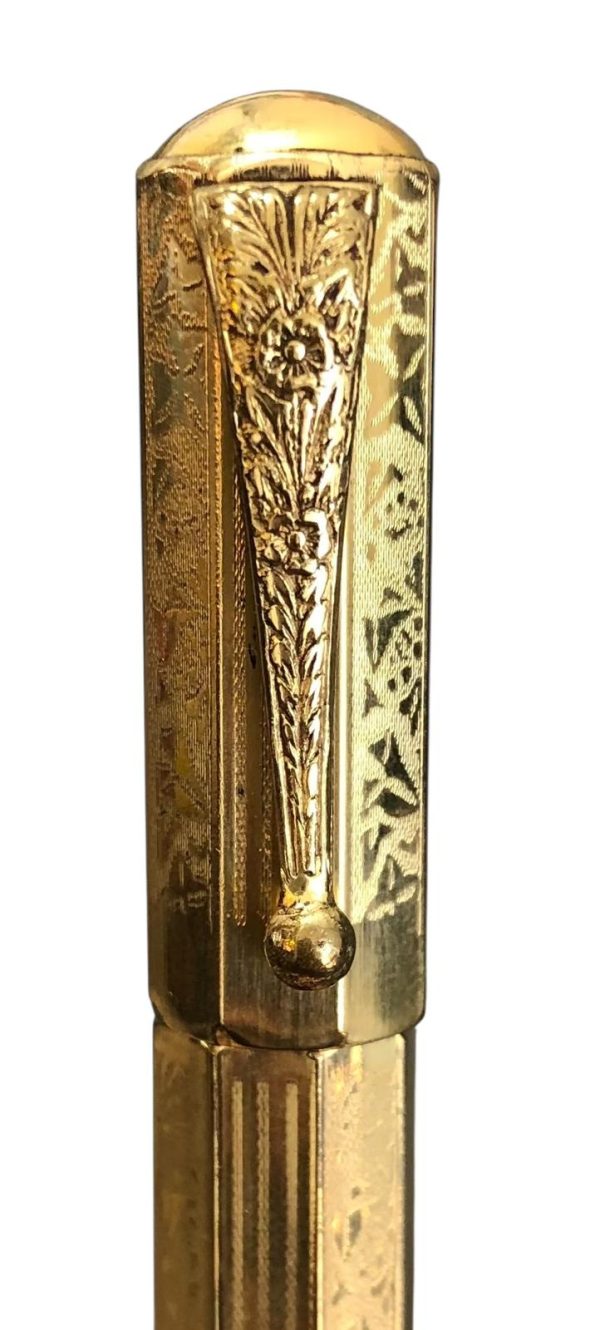 Penna Stilografica Omega con Pennino Retrattile Placcata Oro 18kt  - AUC8086 - immagine 2