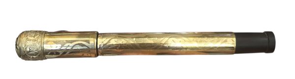 Penna Stilografica Zenith Extra con Pennino Retrattile Placcata Oro + Custodia - AUC8094 - immagine 2