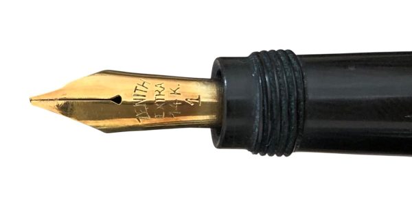 Penna Stilografica Zenith Extra con Pennino Retrattile Placcata Oro + Custodia - AUC8094 - immagine 4
