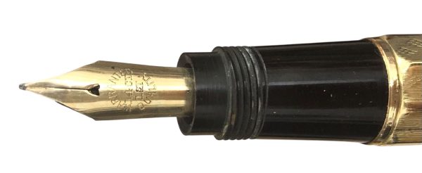 Penna Stilografica Standard con Pennino Retrattile Placcata Oro + Custodia - AUC8093 - immagine 3