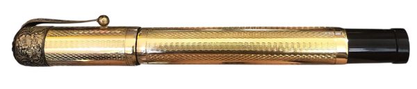 Penna Stilografica Ideal con Pennino Retrattile Placcata Oro + Custodia - AUC8092 - immagine 2