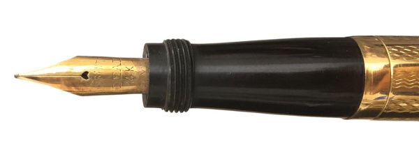 Penna Stilografica Ideal con Pennino Retrattile Placcata Oro + Custodia - AUC8092 - immagine 4