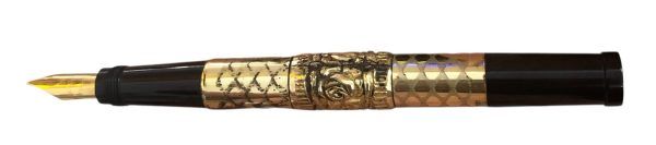 Penna Stilografica Waterman con Pennino Retrattile Placcata Oro 18kt  - AUC8088 - immagine 3