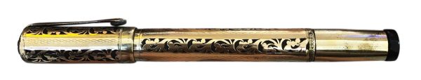 Penna Stilografica The Scotland con Pennino Retrattile Placcata Oro 18kt  - AUC8089
