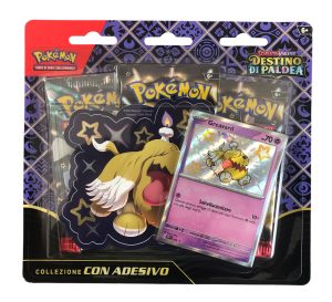 Blister Pokemon Collezione Destino di Paldea con Adesivo Greavard  - ANC3481