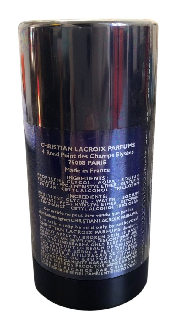 Deodorante Stick Bazar Pour Homme Christian Lacroix 75g Vintage  - ANC3523 - immagine 2