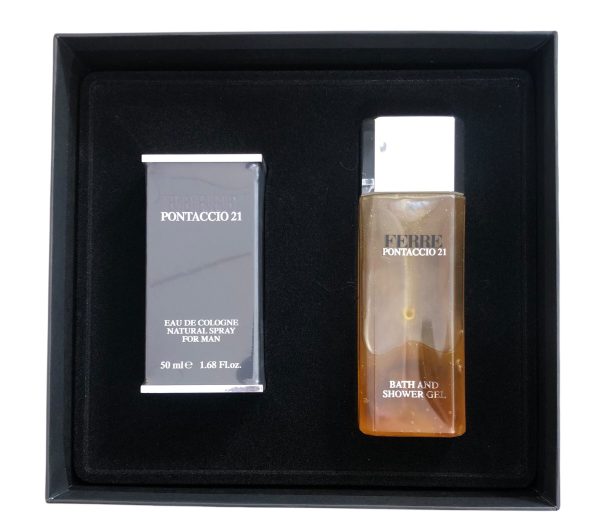 Cofanetto Ferrè Portaccio 21 Acqua di Colonia 50ml + Gel Doccia 200ml Vintage - ANC3514